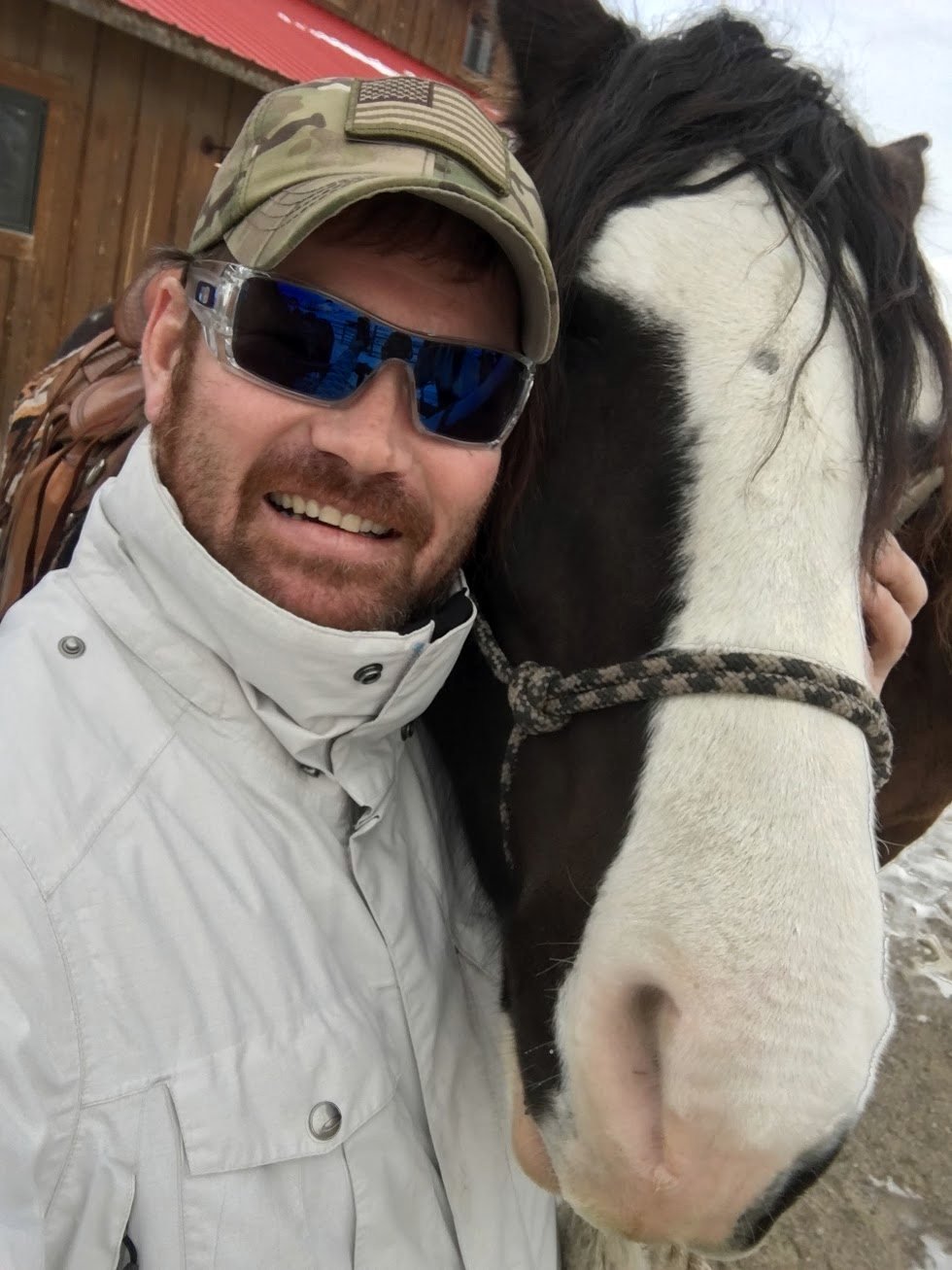 Mark with a horse in Montana